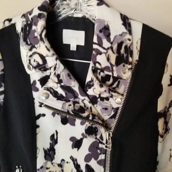 WILFRED montesson moto biker jacket floral 4 - Picture 11 of 12
